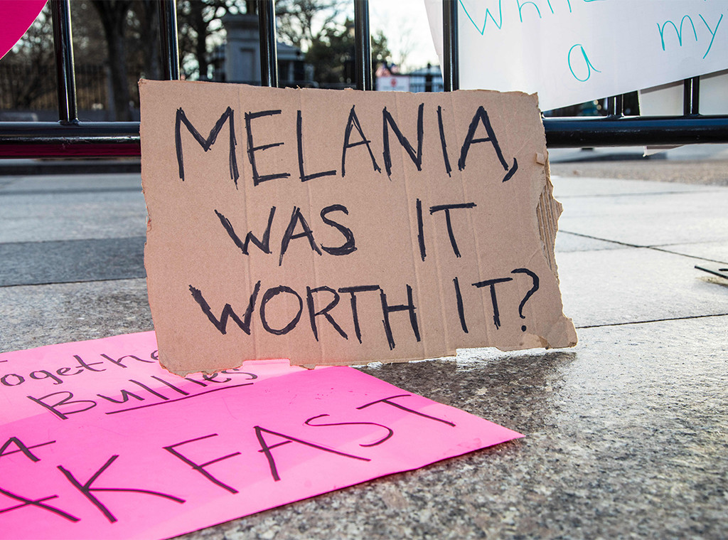 Melania Trump, Womens March Protest